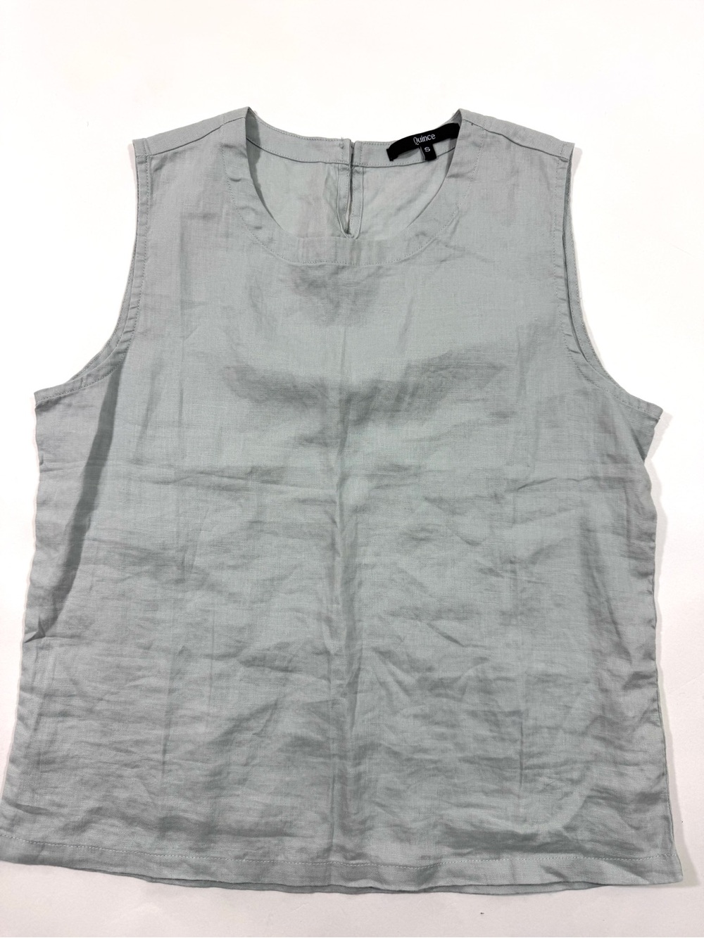 Quince European Linen Tank Top Mist Grey